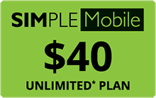 Simple Mobile $40 refill
