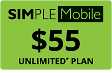 Simple Mobile $55 refill