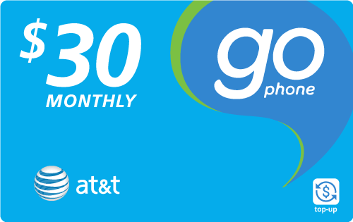 AT&T $30 Go Phone Refill